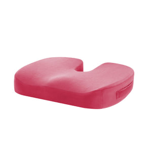 AuraCushion™ Orthopedic Memory Foam Seat Cushion - crystal velvet rose red