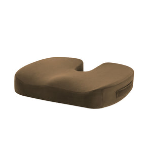 AuraCushion™ Orthopedic Memory Foam Seat Cushion - Crystal Velvet Mocha