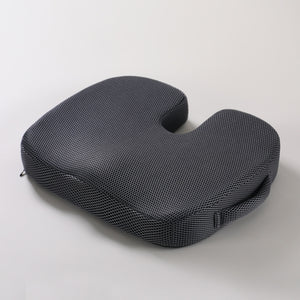 AuraCushion™ Orthopedic Memory Foam Seat Cushion - Grid dark gray