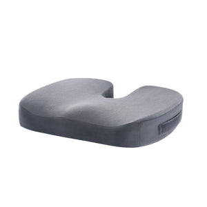 AuraCushion™ Orthopedic Memory Foam Seat Cushion - Crystal velvet dark gray