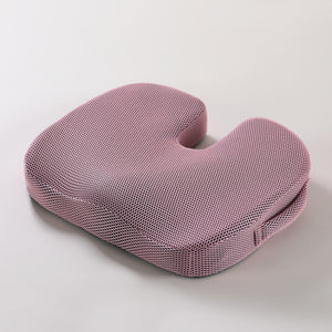AuraCushion™ Orthopedic Memory Foam Seat Cushion - Grid Pink