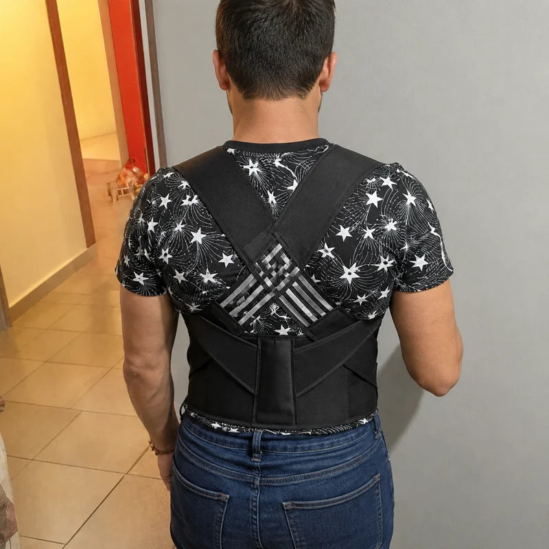 Maja L. review photo showing AuraPosture brace